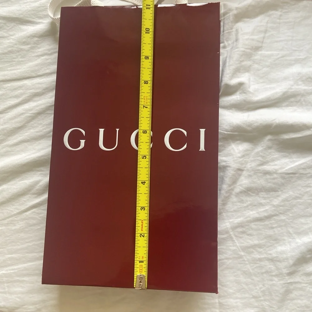 New GUCCI  burgundy  color  shopping  bag
